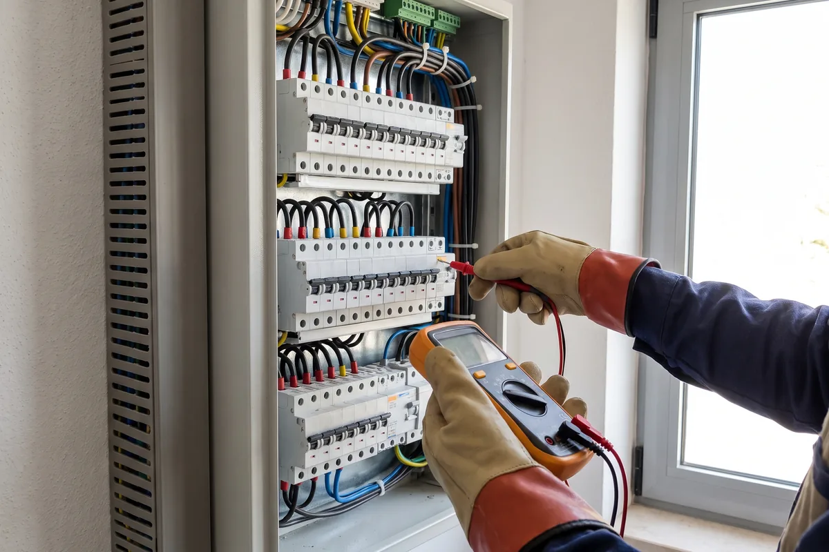 Quadro trifásico preparado para aumento de potência